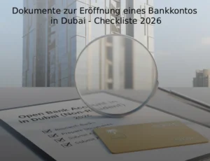 Dokumente zur Eröffnung eines Bankkontos in Dubai - Checkliste 2026