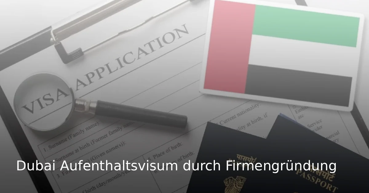 Aufenthaltsvisum durch Firmengründung