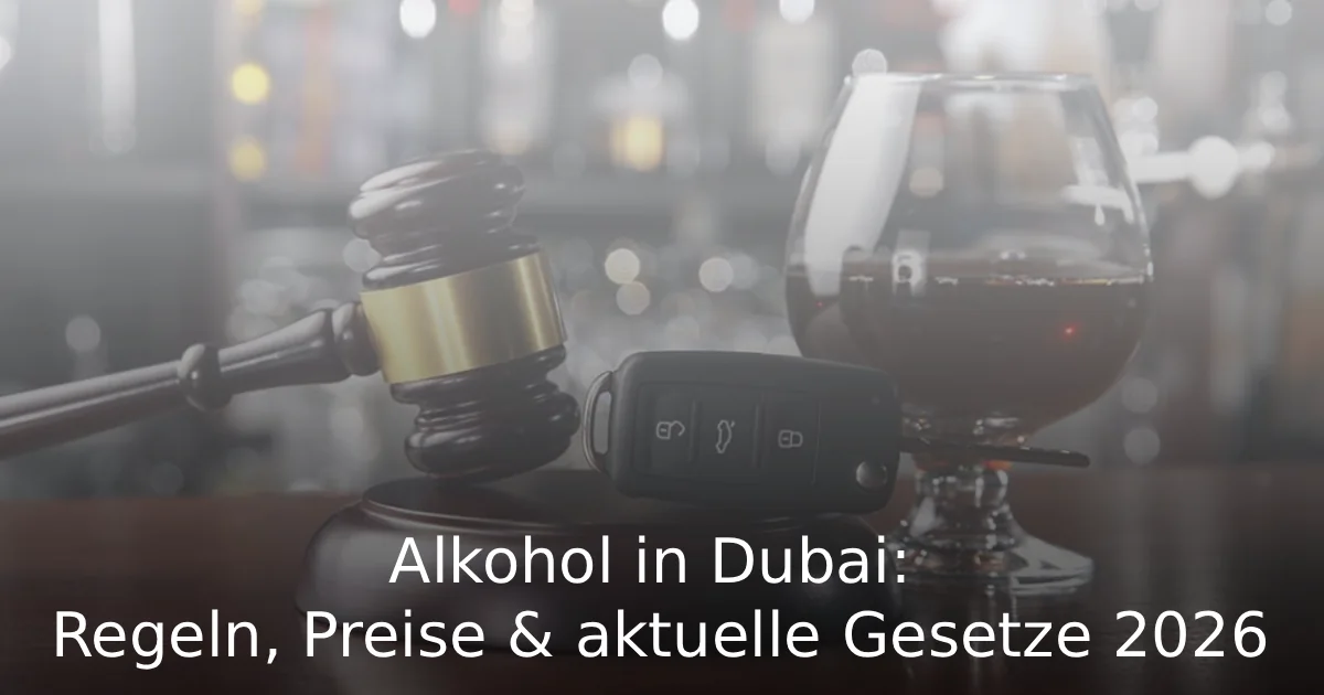 Alkohol in Dubai Regeln, Preise & aktuelle Gesetze 2026