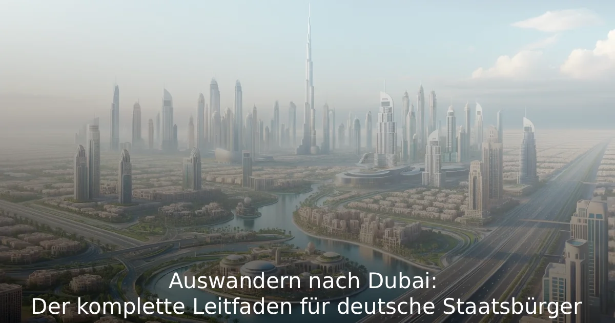 Dubai Auswandern Der komplette Leitfaden für deutsche Staatsbürger