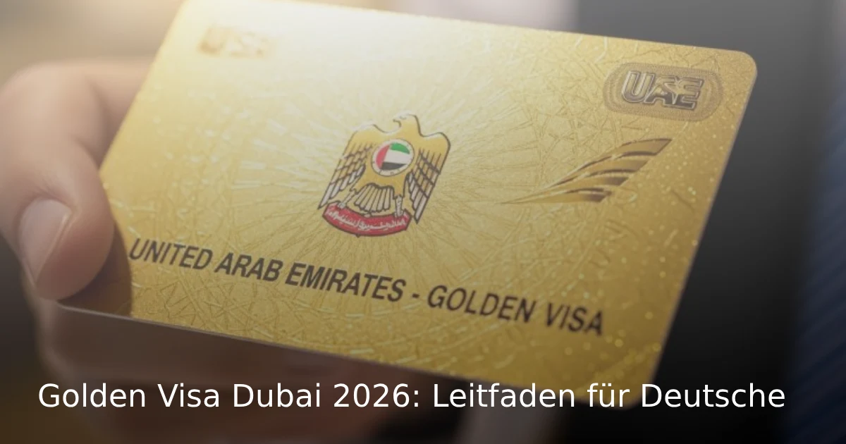 Golden Visa Dubai Der vollstaendige Leitfaden fuer deutsche