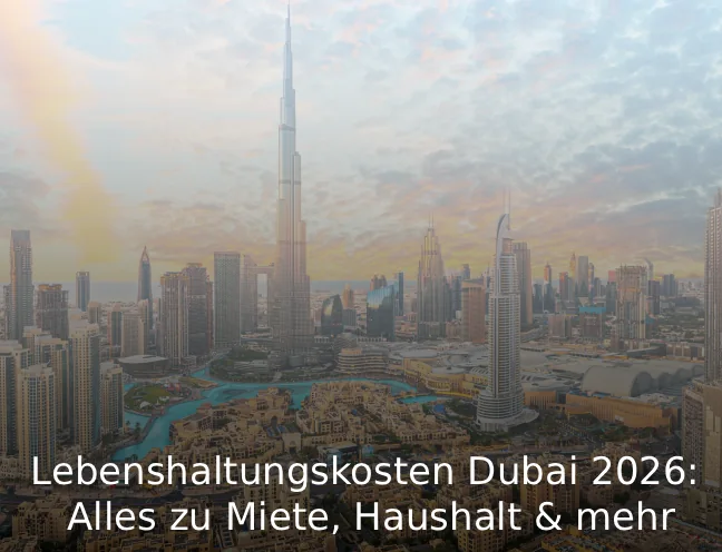 Lebenshaltungskosten Dubai 2026 Alles zu Miete, Haushalt & mehr
