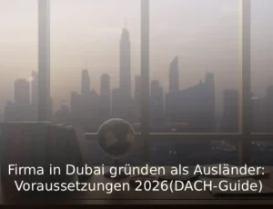 Firma in Dubai gründen als Ausländer Voraussetzungen 2026 (DACH-Guide)