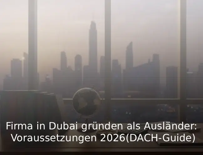 Firma in Dubai gründen als Ausländer Voraussetzungen 2026 (DACH-Guide)