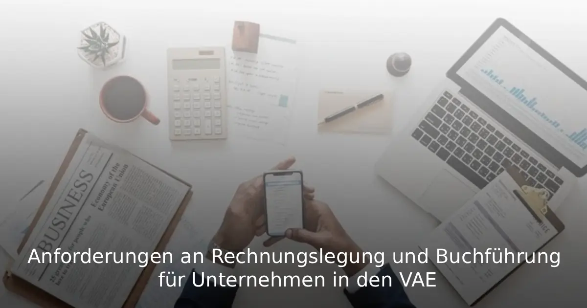 Rechnungslegung VAE Pflichten für Unternehmen 2026
