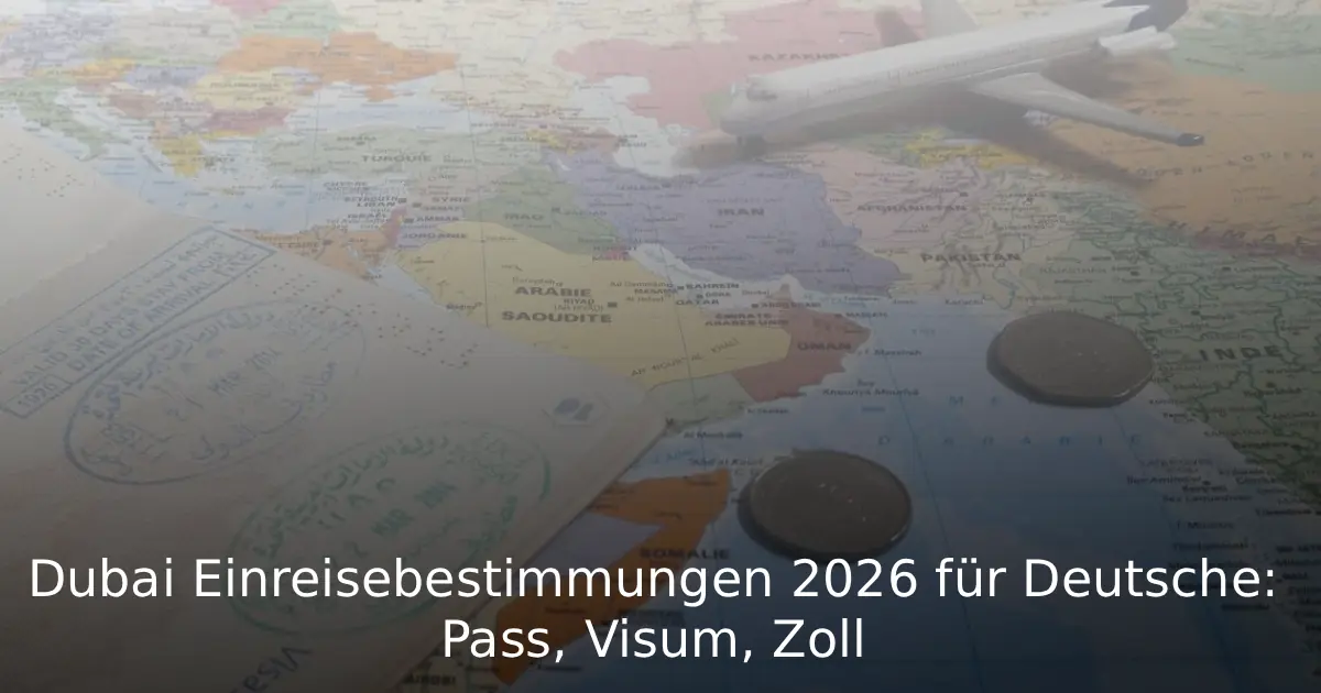Dubai Einreisebestimmungen 2026 für Deutsche Pass, Visum, Zoll