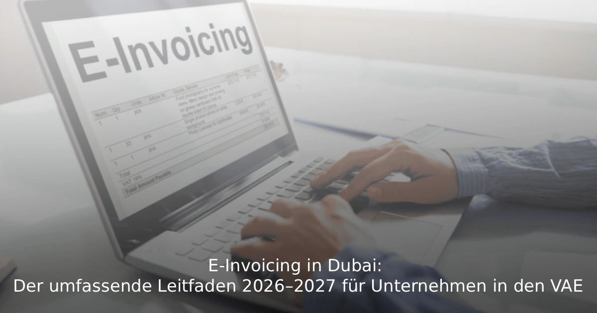 E-Invoicing in Dubai Der umfassende Leitfaden 2026–2027 für Unternehmen in den VAE