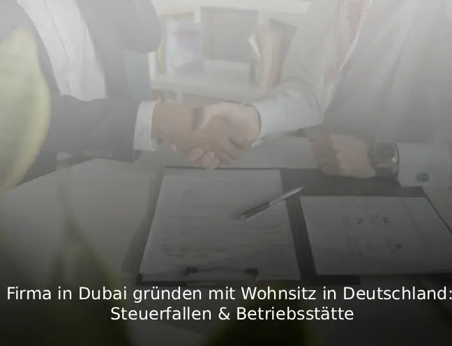 Firma in Dubai gründen mit Wohnsitz in Deutschland Steuerfallen & Betriebsstätte