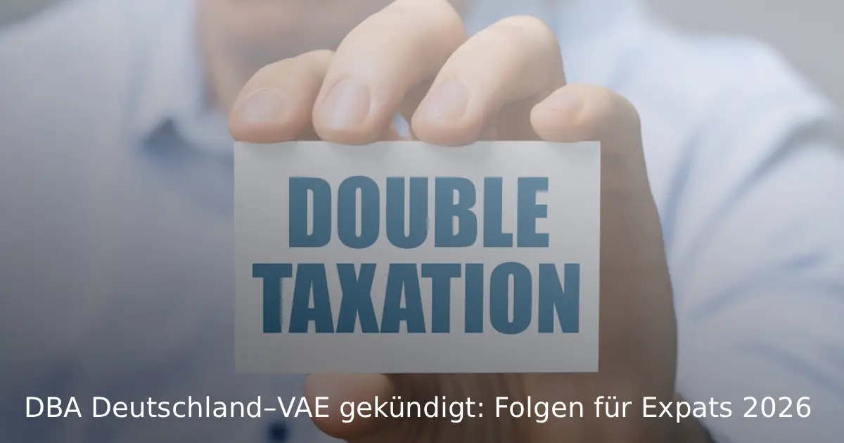DBA Deutschland–VAE gekündigt Folgen für Expats 2026