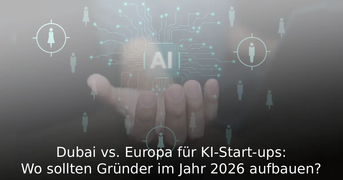 Dubai vs. Europa für KI-Start-ups Wo sollten Gründer im Jahr 2026 aufbauen