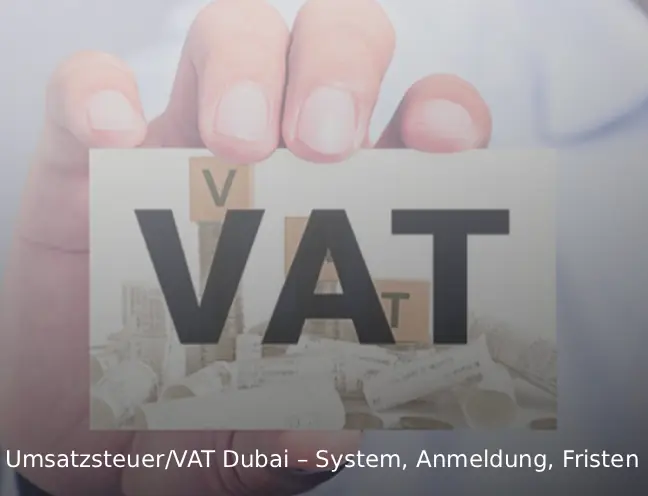 Umsatzsteuer VAT Dubai – System, Anmeldung, Fristen