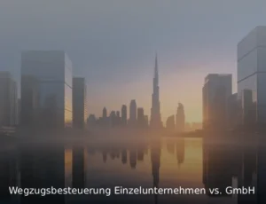 Wegzugsbesteuerung Einzelunternehmen vs. GmbH