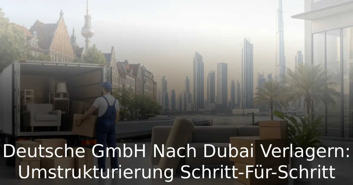 Deutsche GmbH Nach Dubai Verlagern Umstrukturierung Schritt-Für-Schritt