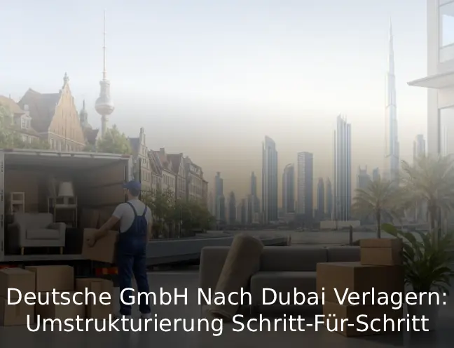 Deutsche GmbH Nach Dubai Verlagern Umstrukturierung Schritt-Für-Schritt