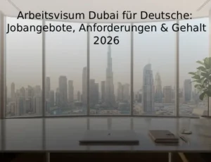 Arbeitsvisum Dubai für Deutsche Jobangebote, Anforderungen & Gehalt 2026