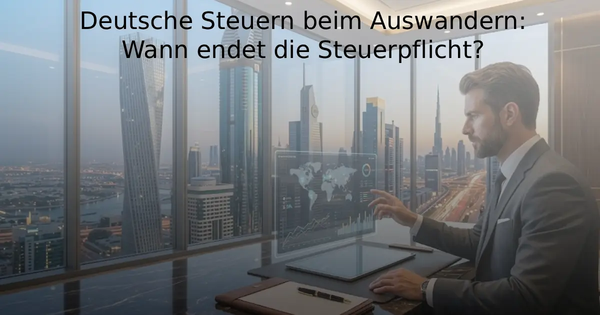 Deutsche Steuern beim Auswandern Wann endet die Steuerpflicht
