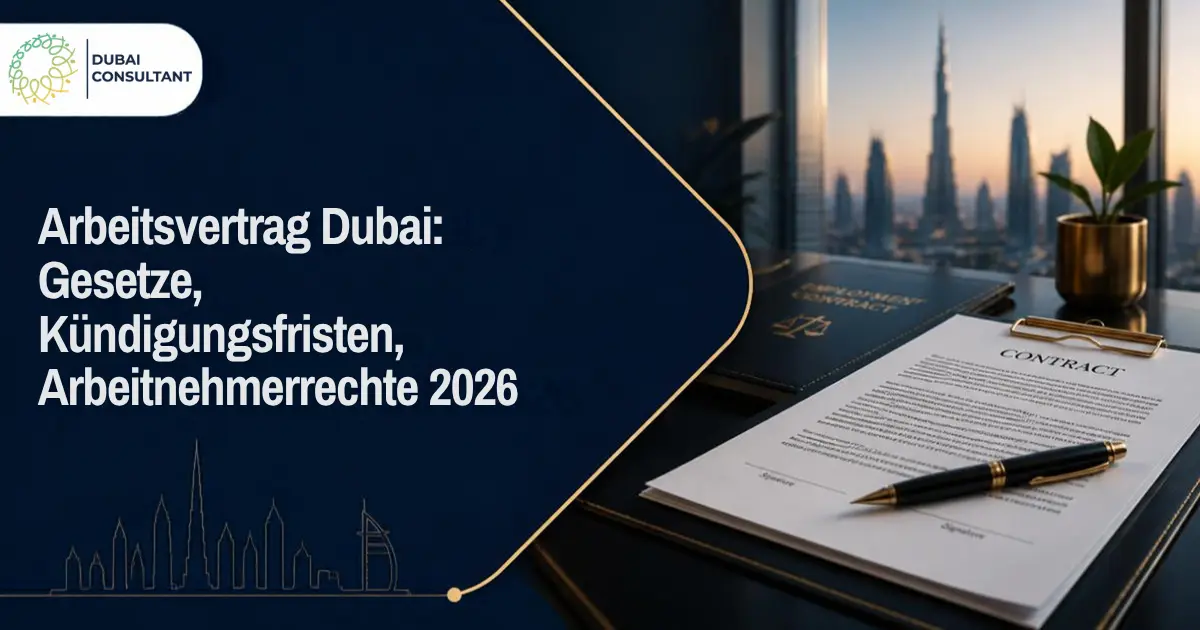 Arbeitsvertrag Dubai Gesetze, Kündigungsfristen, Arbeitnehmerrechte 2026