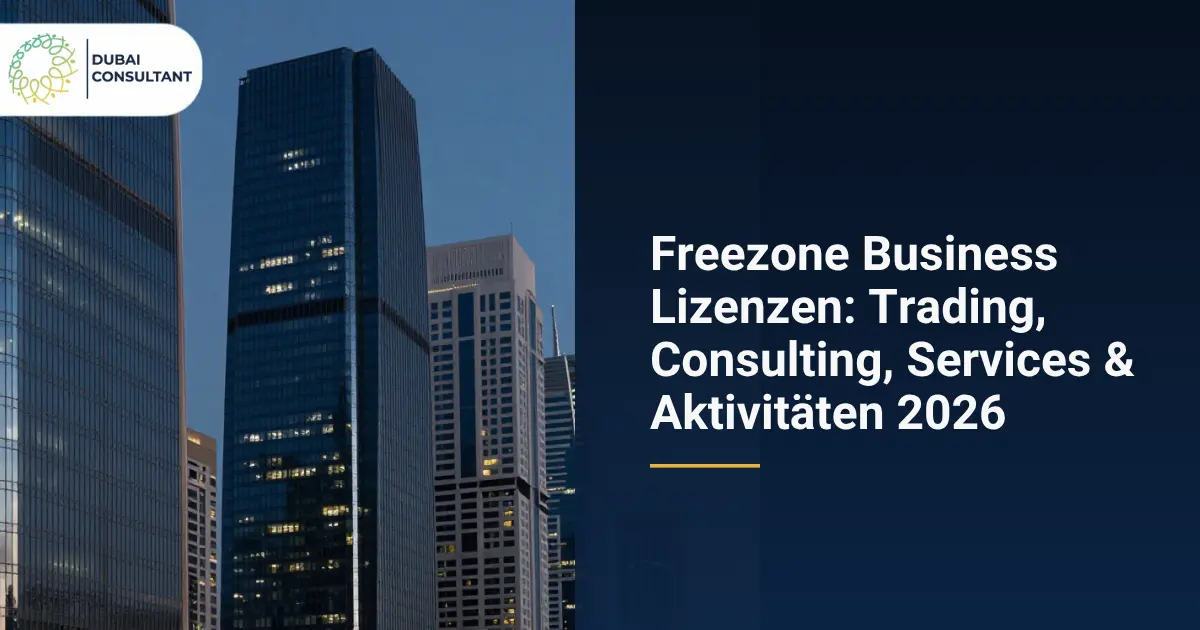 Freezone Business Lizenzen Trading, Consulting, Services & Aktivitäten 2026