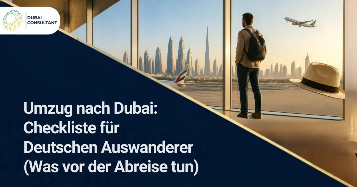 Umzug nach Dubai Checkliste für Deutschen Auswanderer (Was vor der Abreise tun)